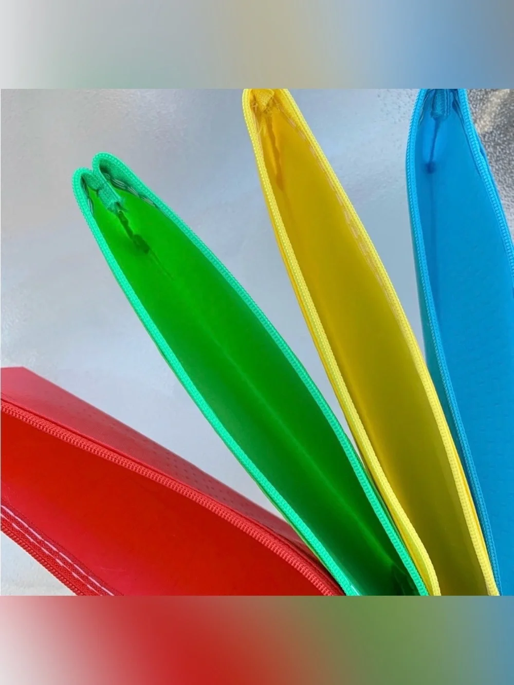 Sailing-Go Colorful Zippered Pouches ~ 4-Piece Variety Pack